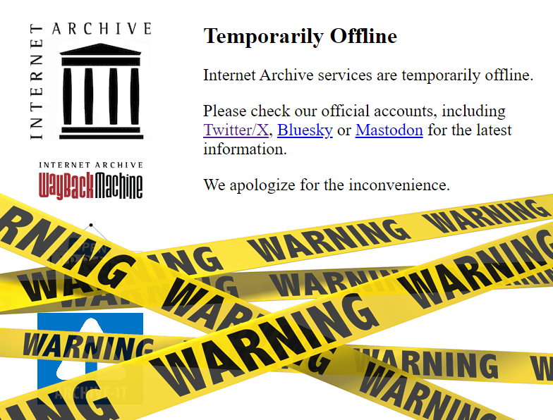 ARCHIVE.ORG DOWN