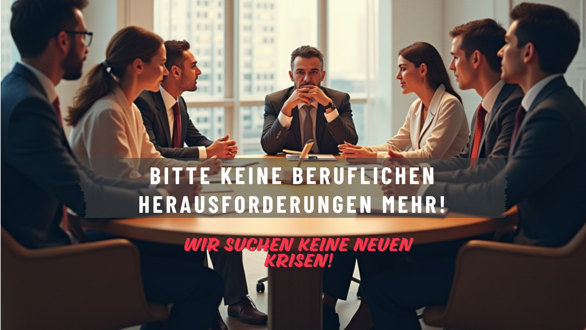 Bitte keine beruflichen Herausforderungen mehr!