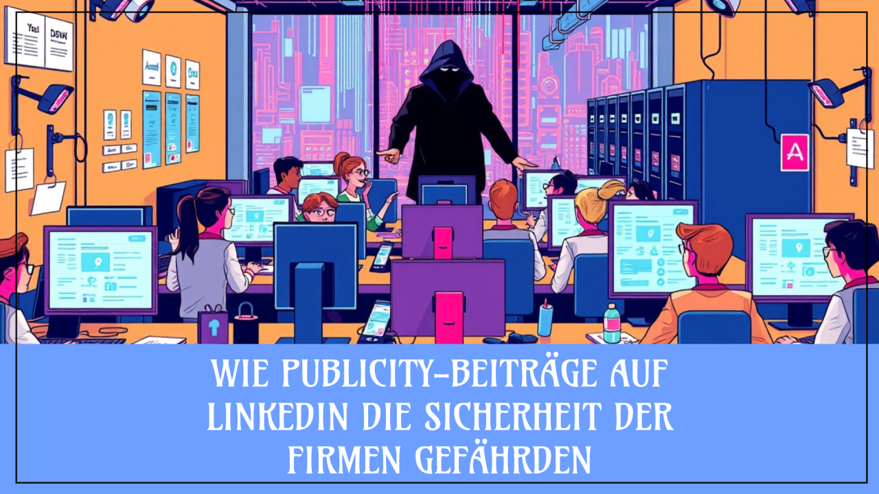 Wie Publicity Beiträge auf LinkedIn die Sicherheit der Firmen gefährden